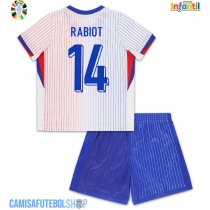 Camisa de time de futebol França Adrien Rabiot #14 Replicas 2º Equipamento Infantil Europeu 2024 Manga Curta (+ Calças curtas)